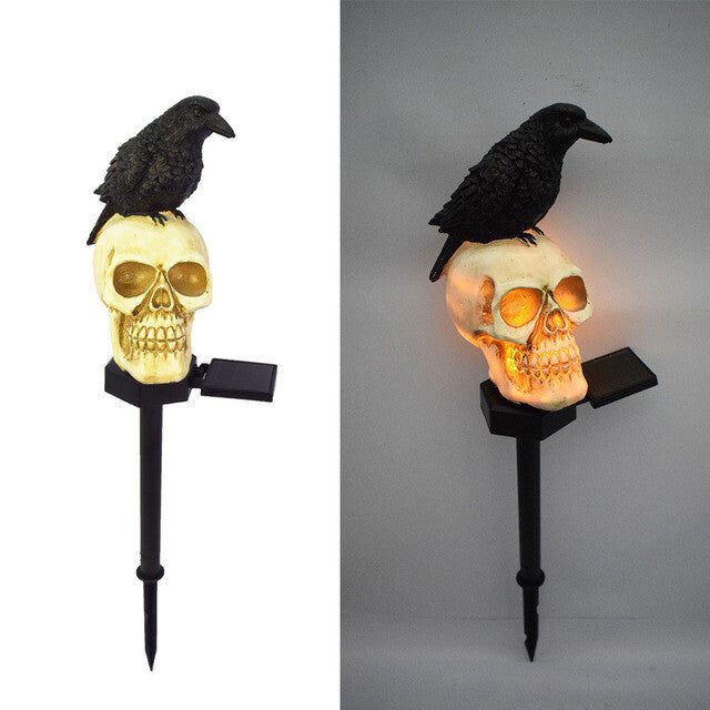 Solar Light Skull Decorative Halloween Light