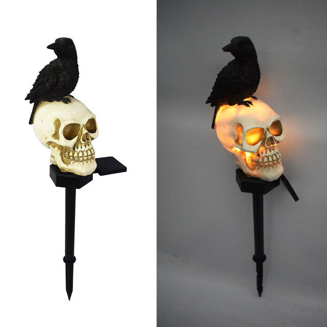 Solar Light Skull Decorative Halloween Light