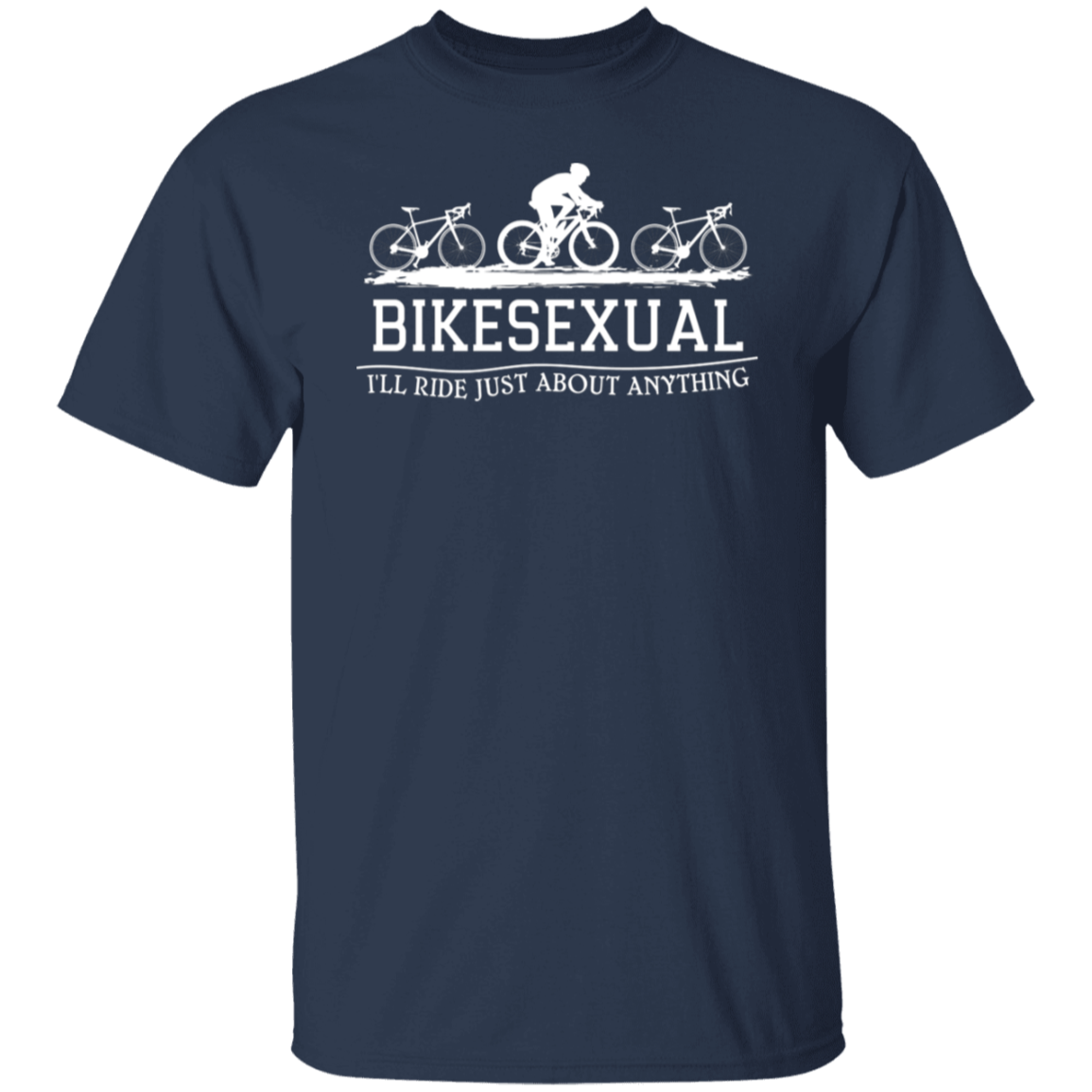 “Bikesexual” T-Shirt – Ride with A Sense of Humor! Funny Gift for Cyclists!