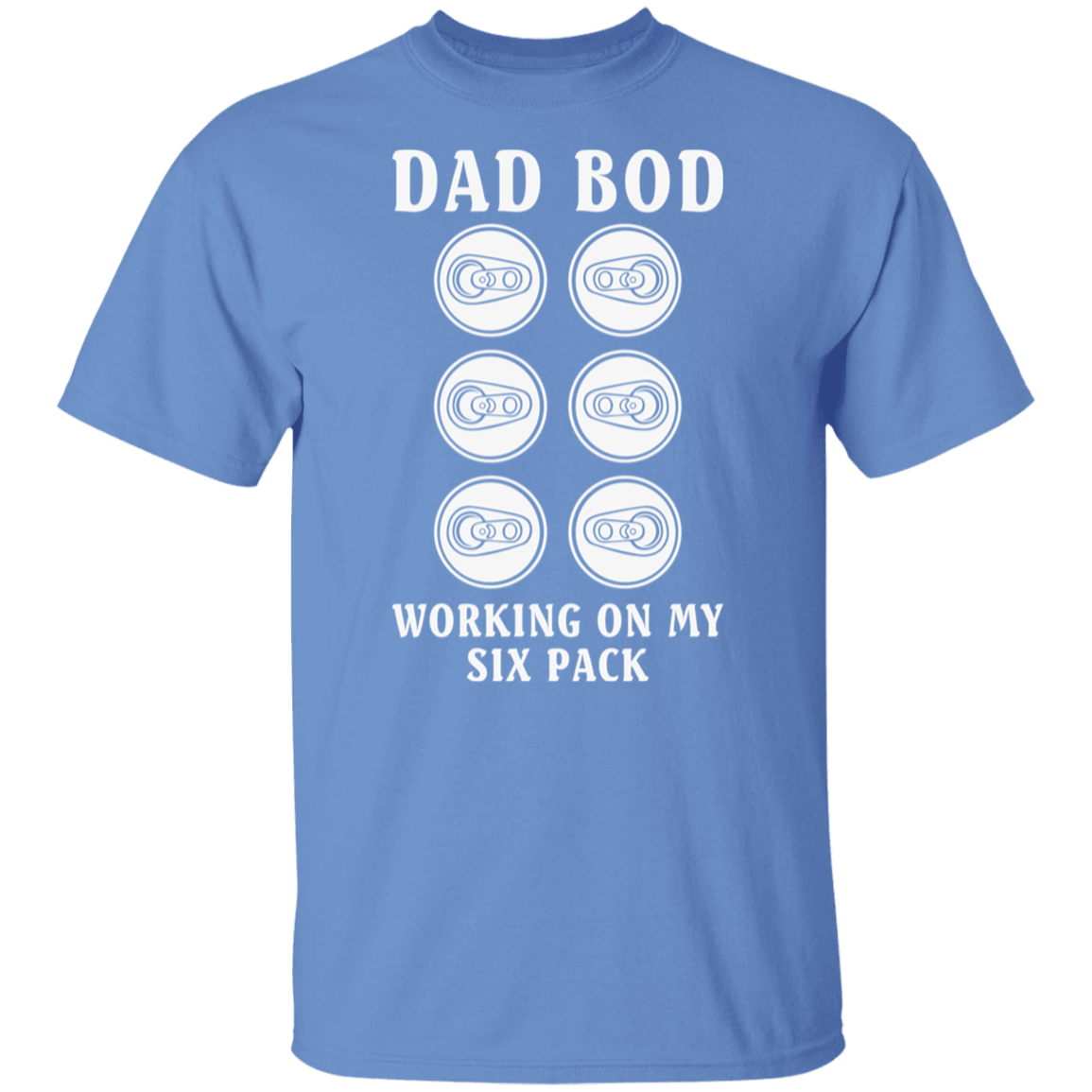 "Dad Bod: Working On My Six Pack" T-Shirt – Perfect for Beer, Wine, and Cocktail Lovers!