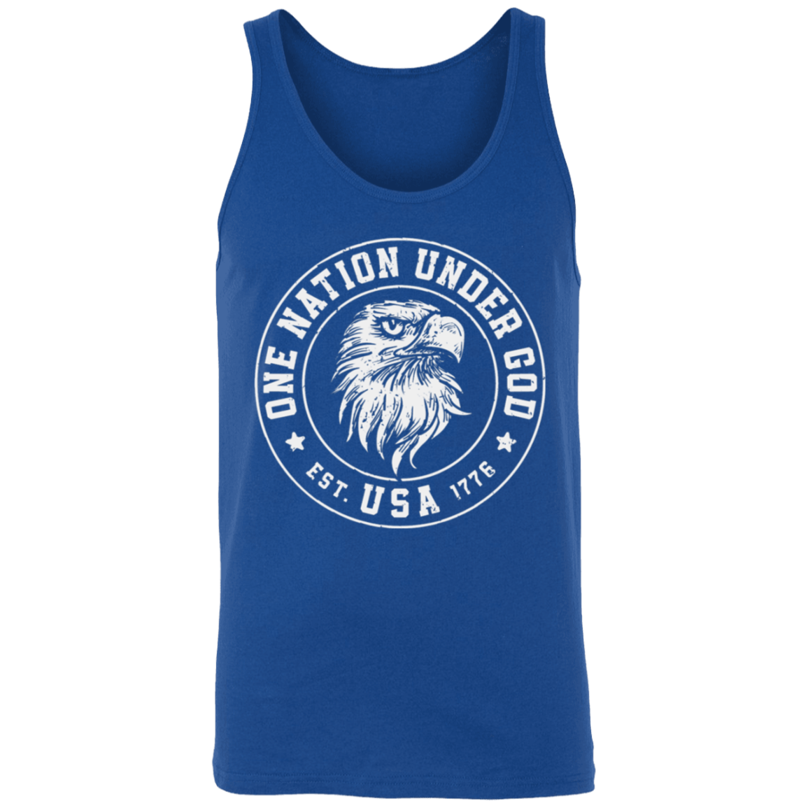 "One Nation Under God: USA Est. 1776" Patriotic Eagle Tank Top