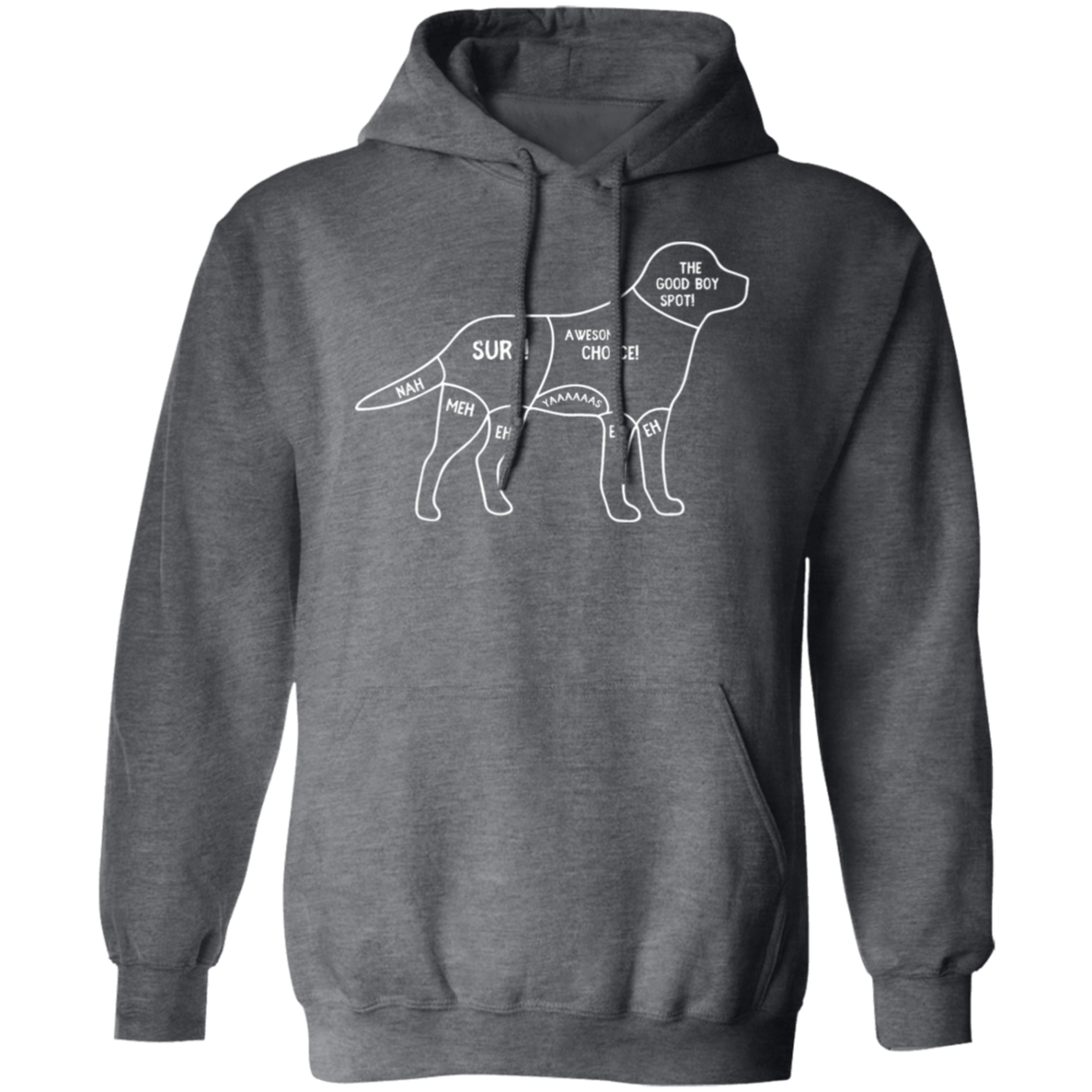 "Dog's Petting Guide" Hoodie: Stay Cozy, Pet Happily!