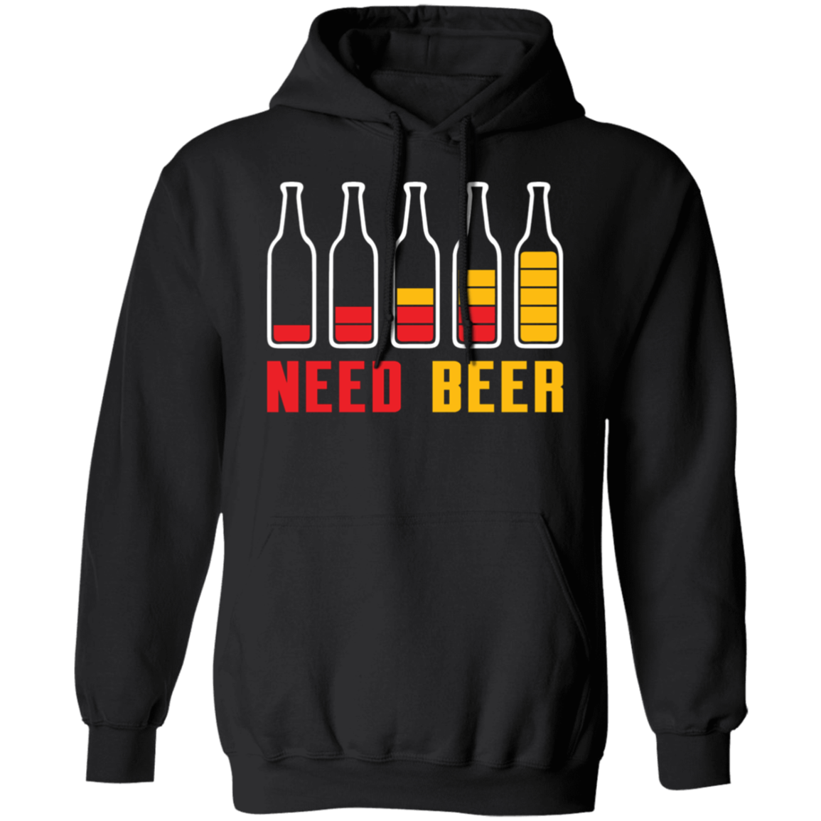"Need Beer" Hoodie – Ideal for Beer Lovers, Happy Hour, and Alcohol Enthusiasts!