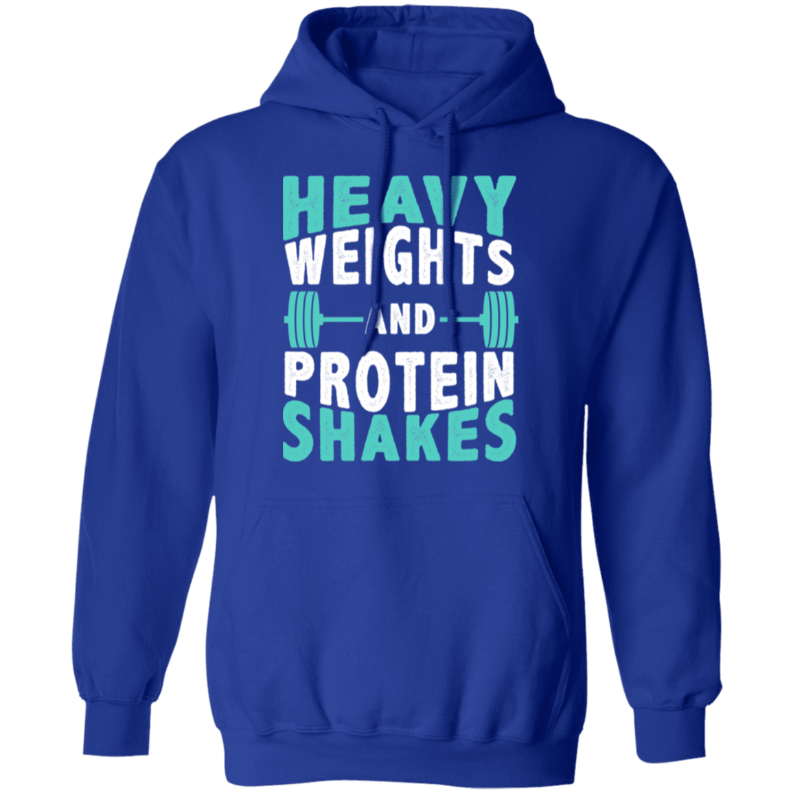 "Heavy Weights and Protein Shakes" Hoodie – Cozy and Motivational Gear for Fitness Enthusiasts!