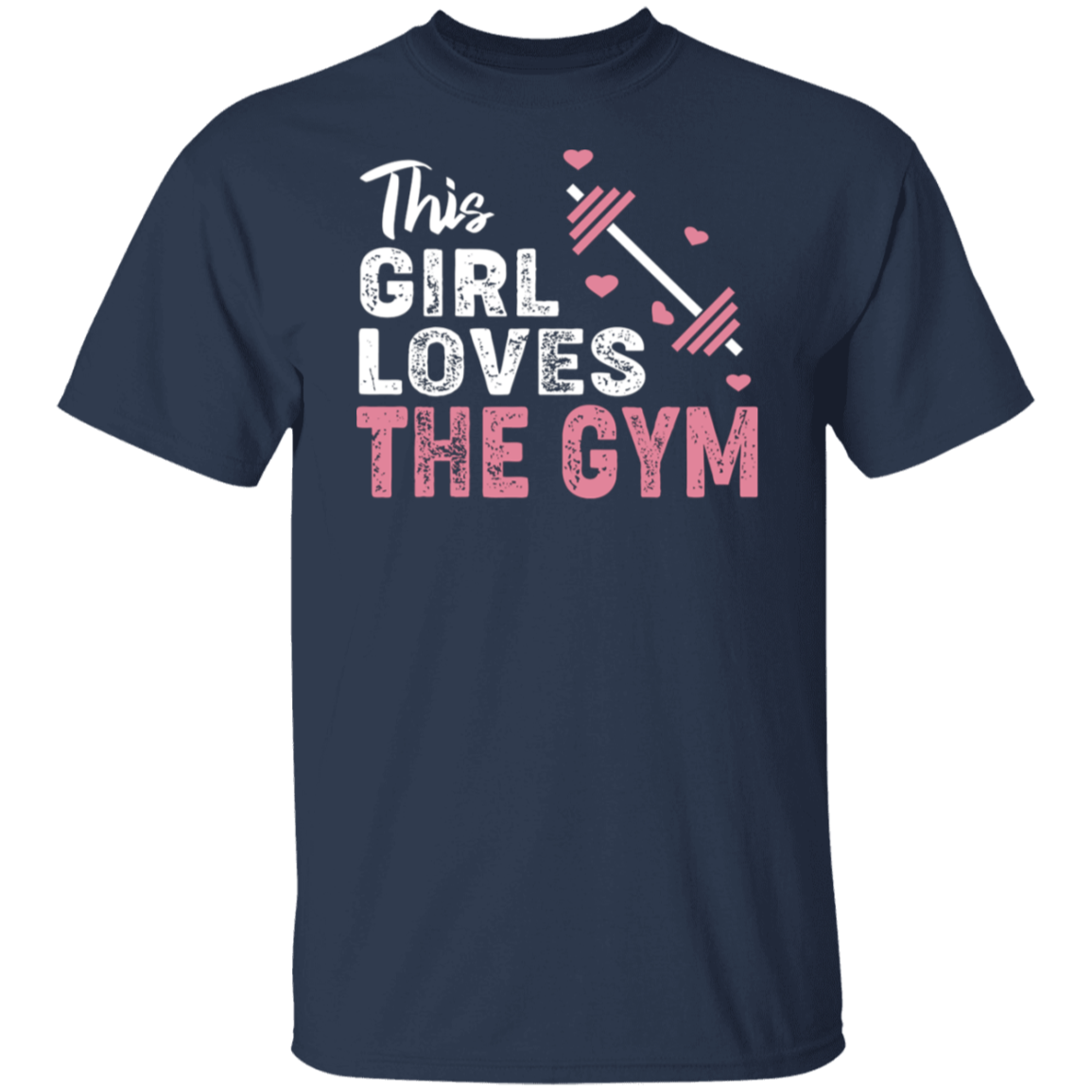 "This Girl Loves The Gym" T-Shirt – Perfect for Fitness Enthusiasts & Weight Lifters!