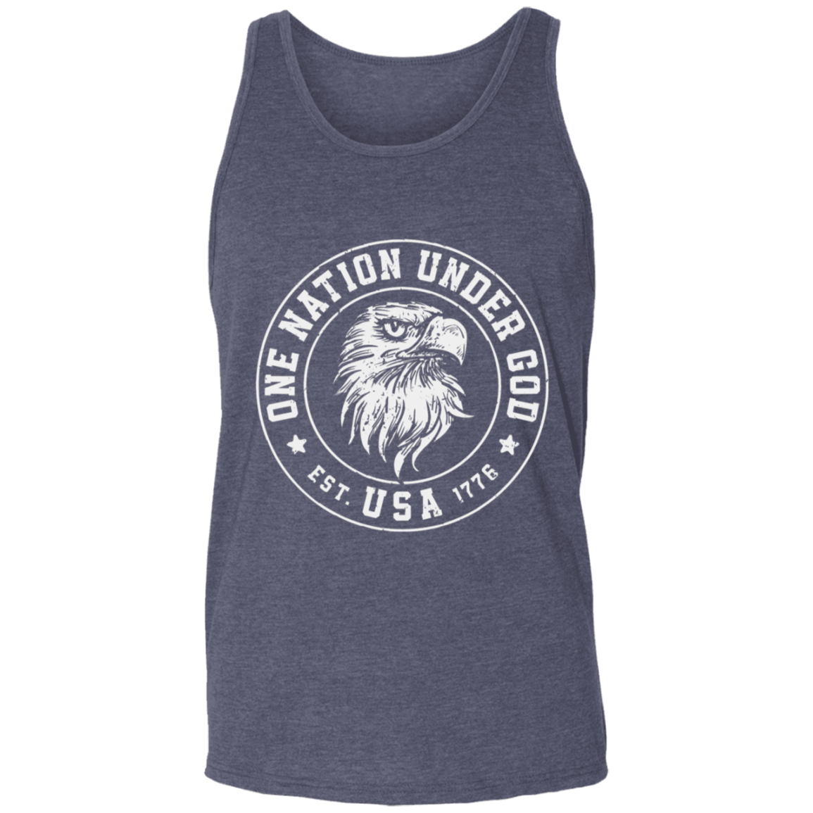 "One Nation Under God: USA Est. 1776" Patriotic Eagle Tank Top