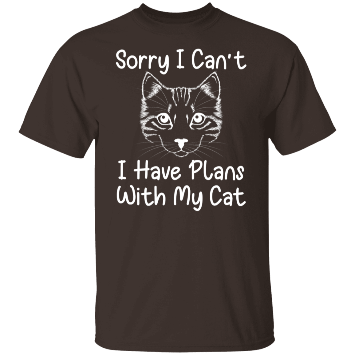 "Plans With My Cat" Funny Cat Lover T-Shirt