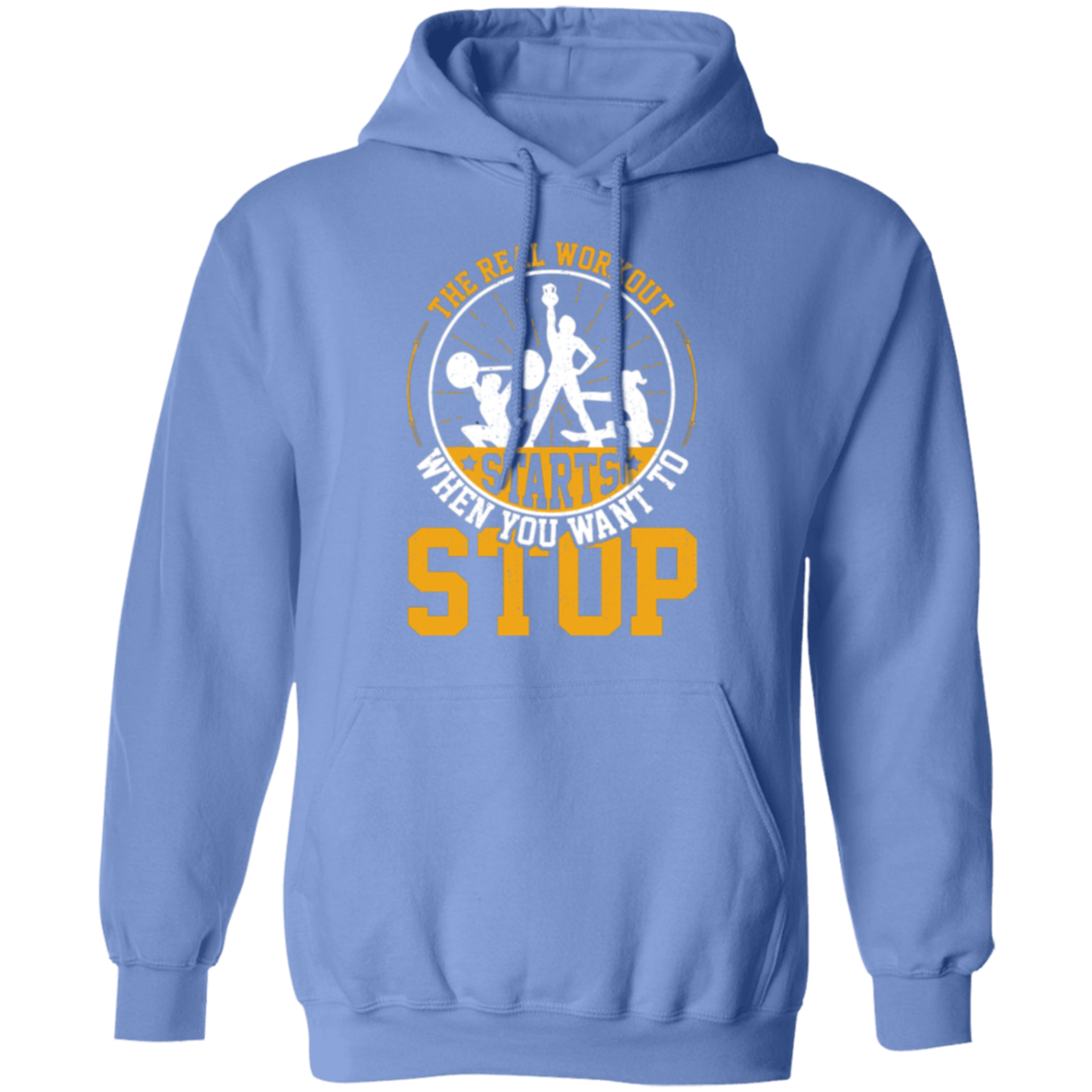 "The Real Workout Starts When You Want To Stop" Hoodie – Essential Gear for Fitness Enthusiasts!