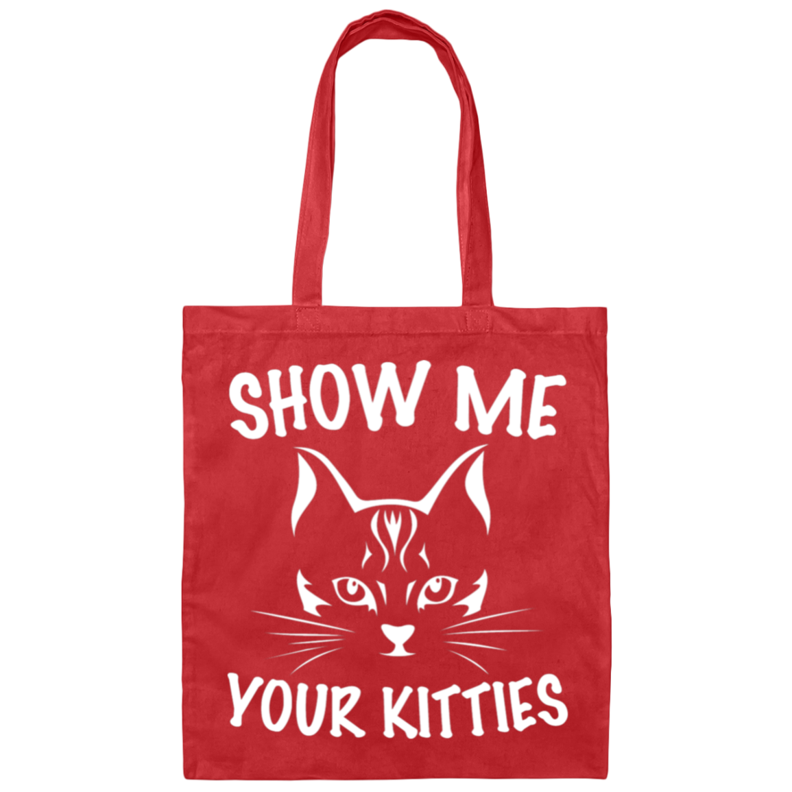 "Show Me Your Kitties" Cute Cat Tote Bag – Stylish and Fun for Cat Lovers, Cat Owners, and Cat Ladies!