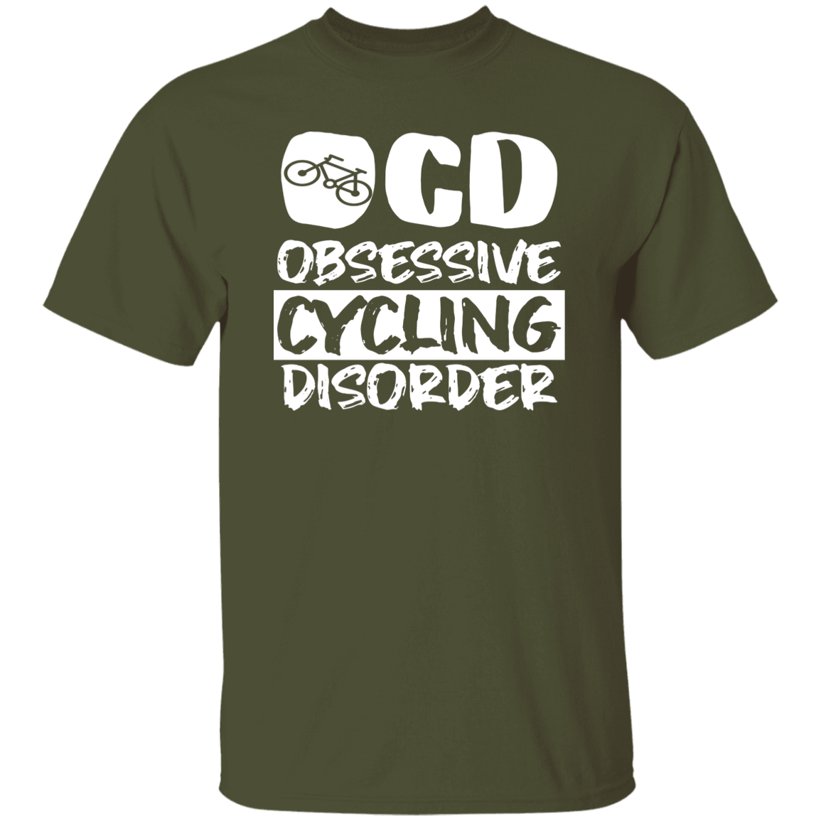 "OCD: Obsessive Cycling Disorder" T-Shirt – A Must-Have for Cycling Enthusiasts!
