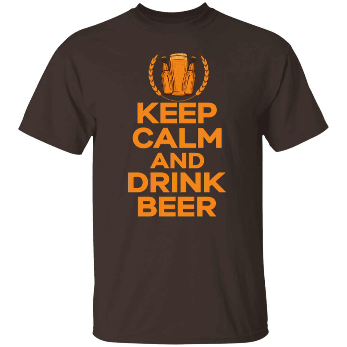 "Keep Calm And Drink Beer" T-Shirt – Perfect Apparel for Beer Enthusiasts and Happy Hour Lovers!