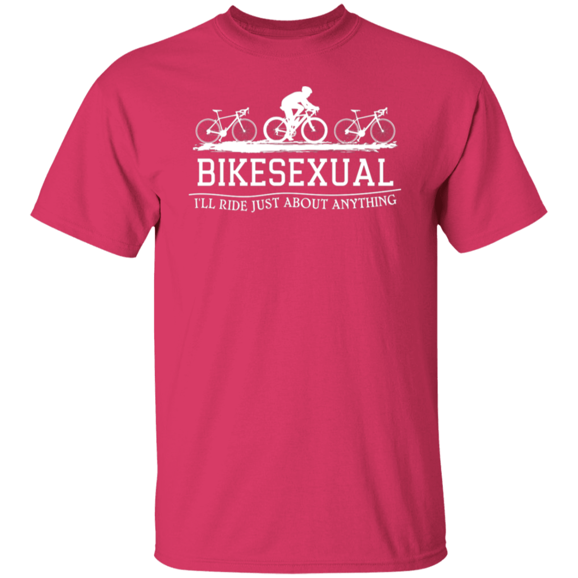 “Bikesexual” T-Shirt – Ride with A Sense of Humor! Funny Gift for Cyclists!