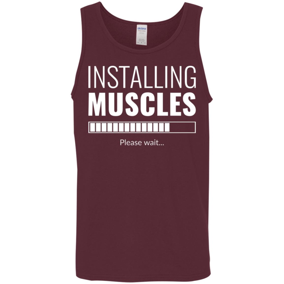 "Installing Muscles": Progressing Fitness Tank Top – Ideal for Gym Workouts!