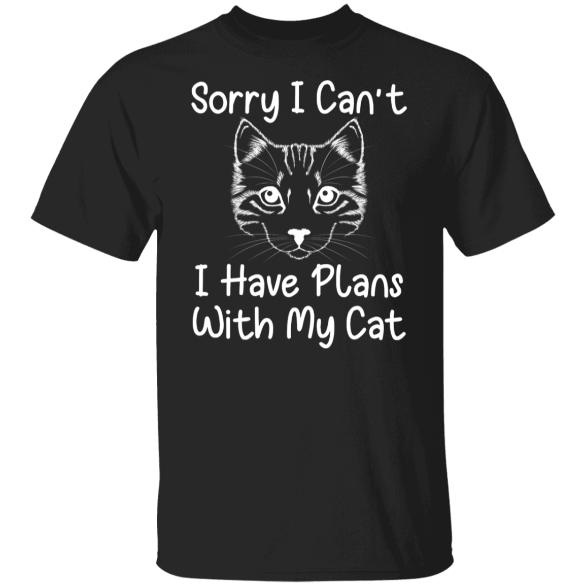 "Plans With My Cat" Funny Cat Lover T-Shirt