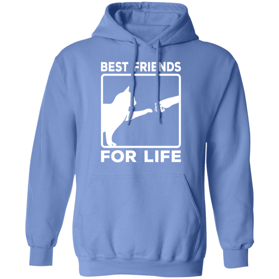 "Best Friends For Life" - Cat & Human Fist Bump Hoodie | Perfect for Cat Lovers & Pet Owners!