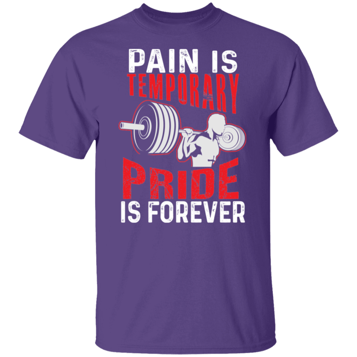 "Pain Is Temporary. Pride Is Forever." Fitness T-Shirt – Motivational Gym Shirt for Weight Lifters!