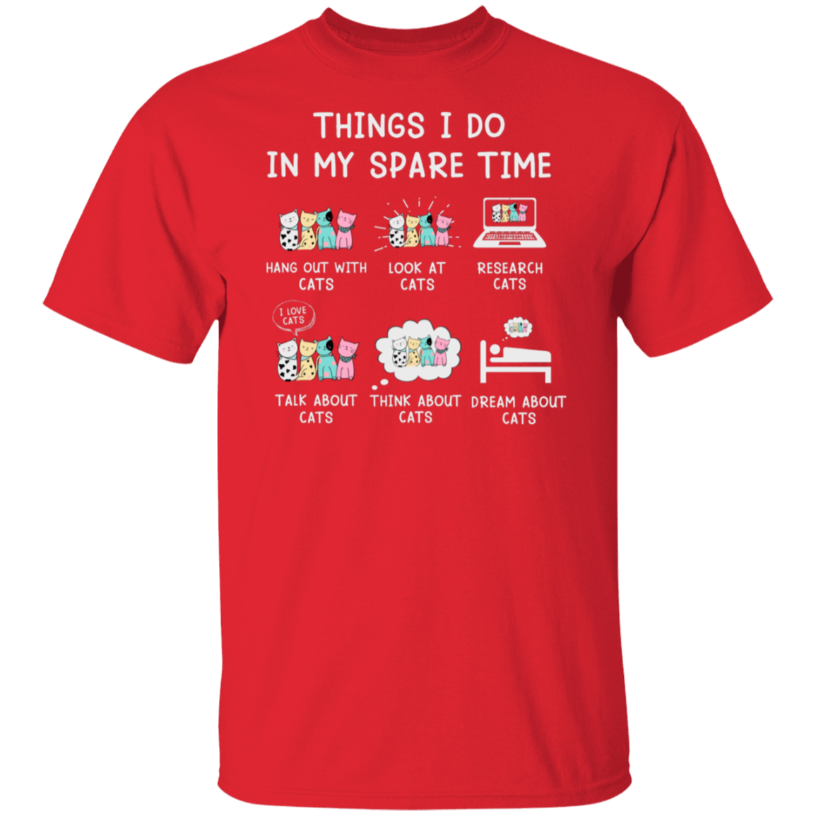"Cat Lovers' Checklist" T-Shirt – Purrfect Attire for Your Feline Obsession!