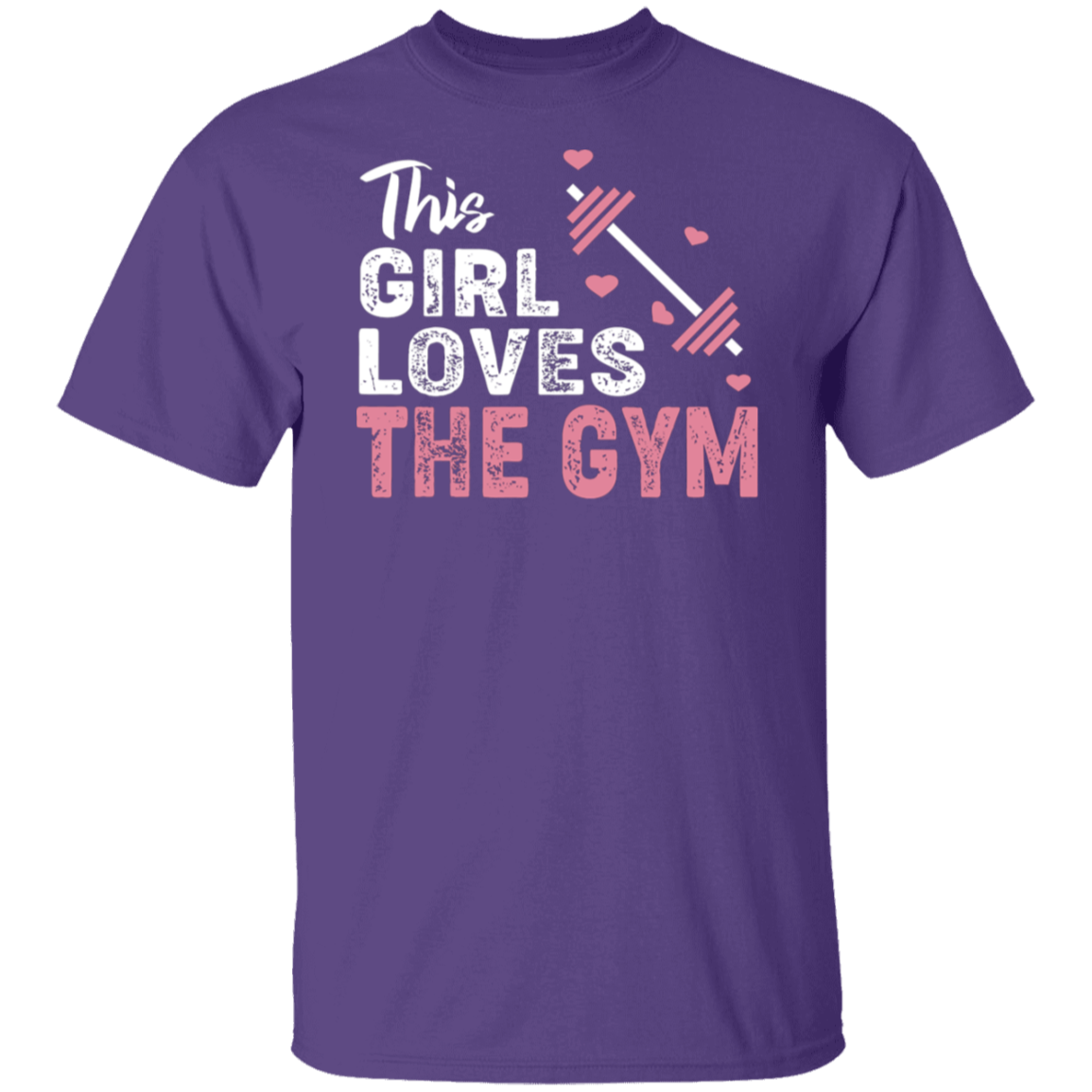 "This Girl Loves The Gym" T-Shirt – Perfect for Fitness Enthusiasts & Weight Lifters!