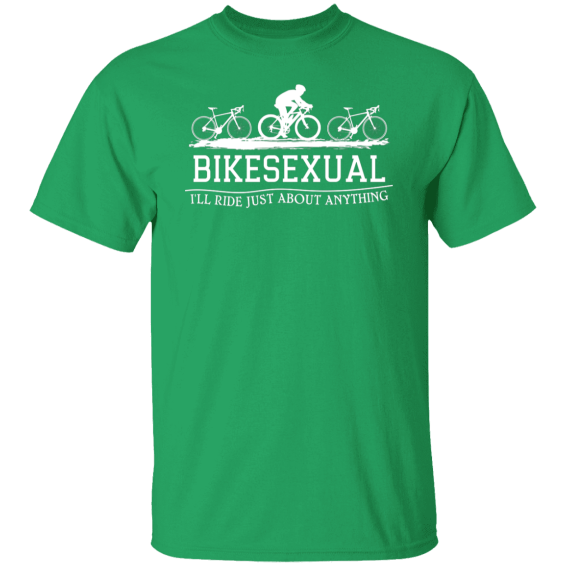 “Bikesexual” T-Shirt – Ride with A Sense of Humor! Funny Gift for Cyclists!