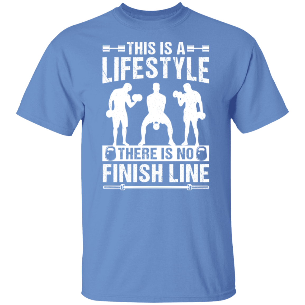 "No Finish Line" Fitness T-Shirt - Embrace the Gym Lifestyle!