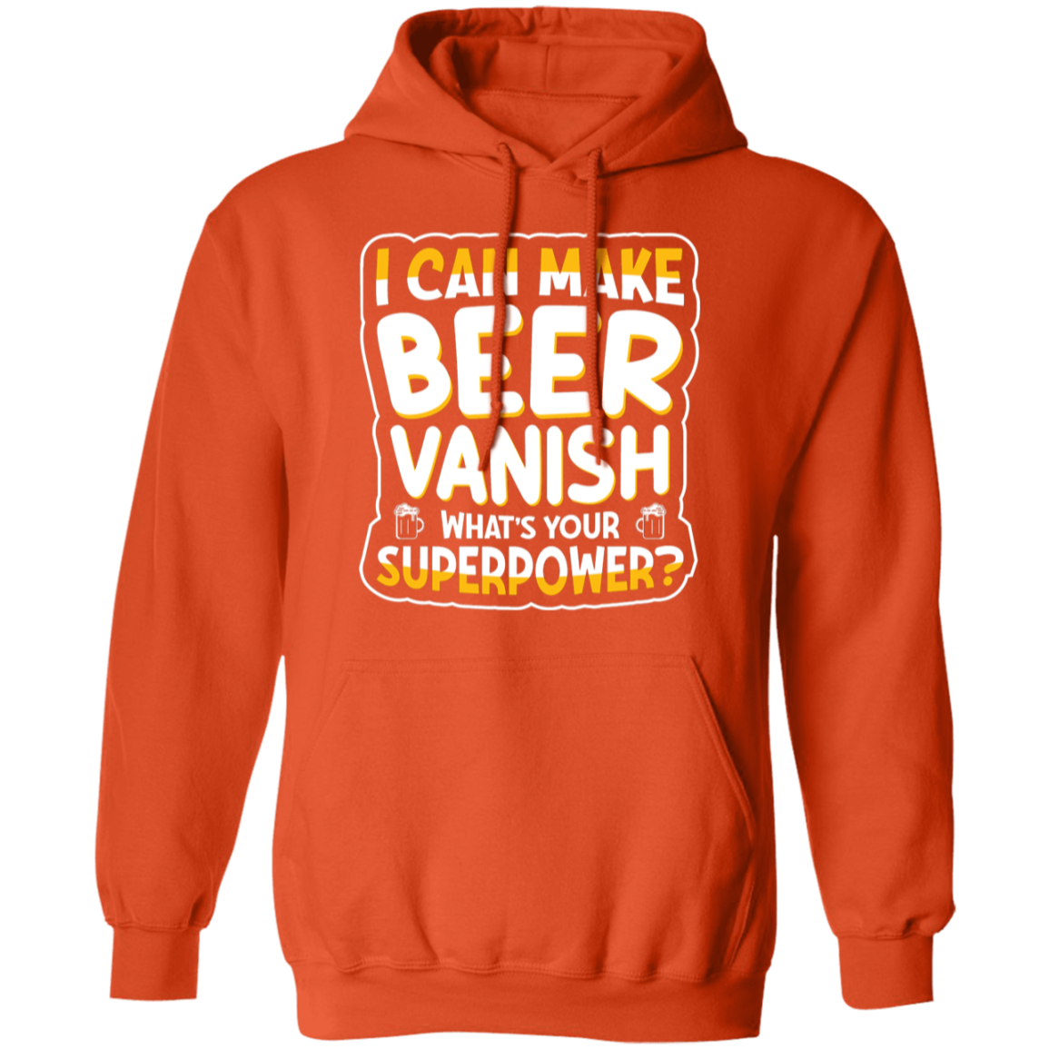 "I Can Make Beer Vanish" Superpower Hoodie – Cozy & Funny for Beer Lovers & Happy Hour Heroes