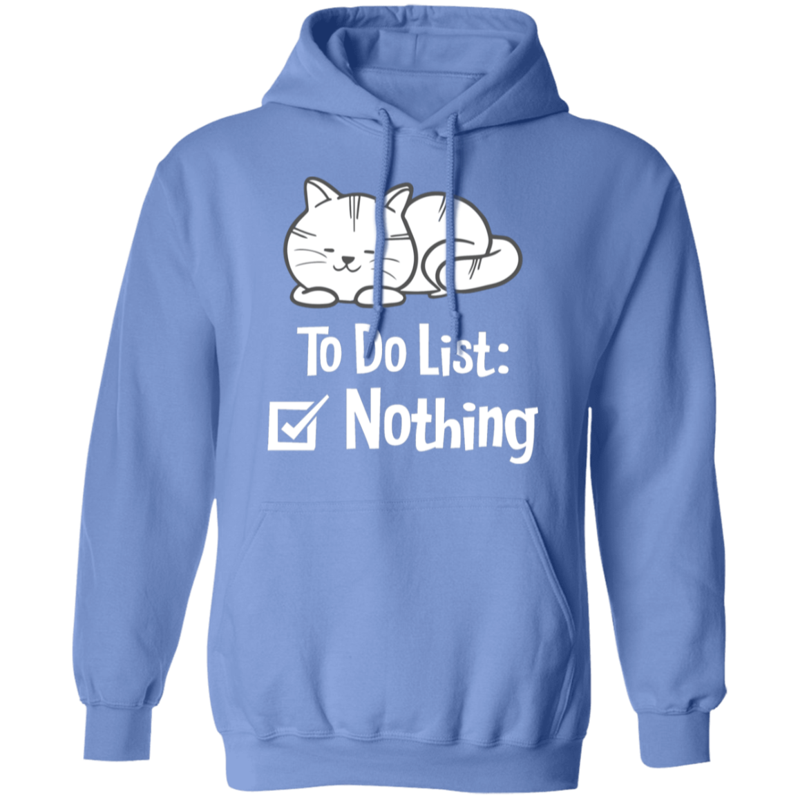 "Purrfectly Lazy: 'To Do List - Nothing" Cat Hoodie for Cozy Relaxation & Cat Lovers!