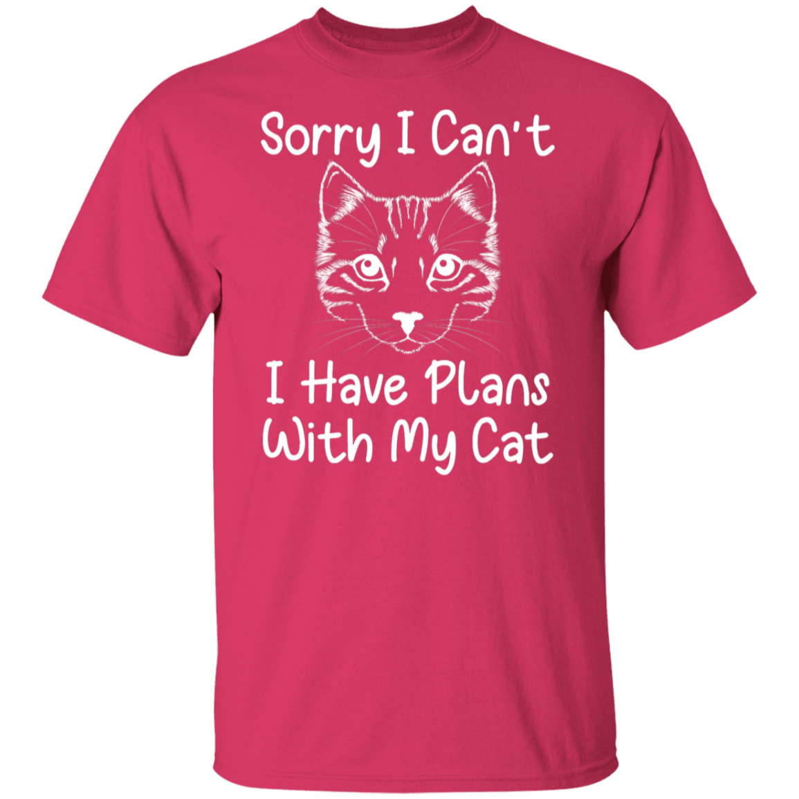 "Plans With My Cat" Funny Cat Lover T-Shirt
