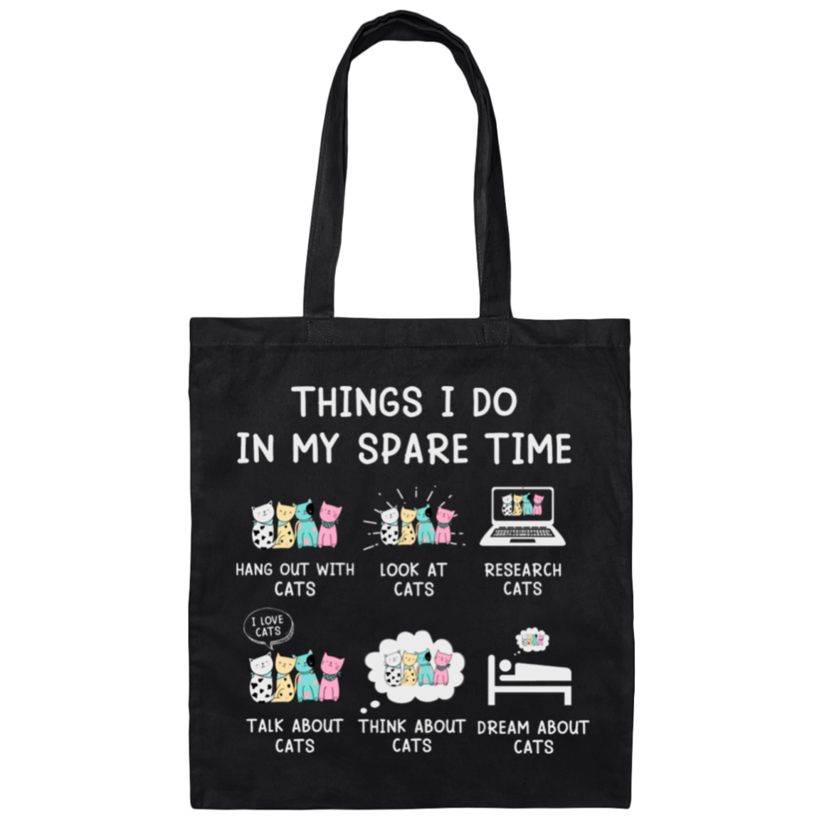 "Cat Lovers' Checklist" Tote Bag – Purrfect Carry-All for Your Feline Obsession!