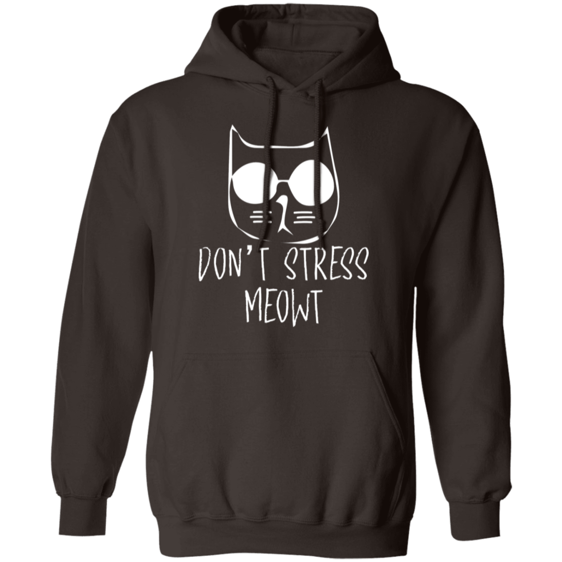 "Don't Stress Meowt" Cool Cat Hoodie – Perfect for Cat Lovers, Cat Owners, & Cat Ladies!