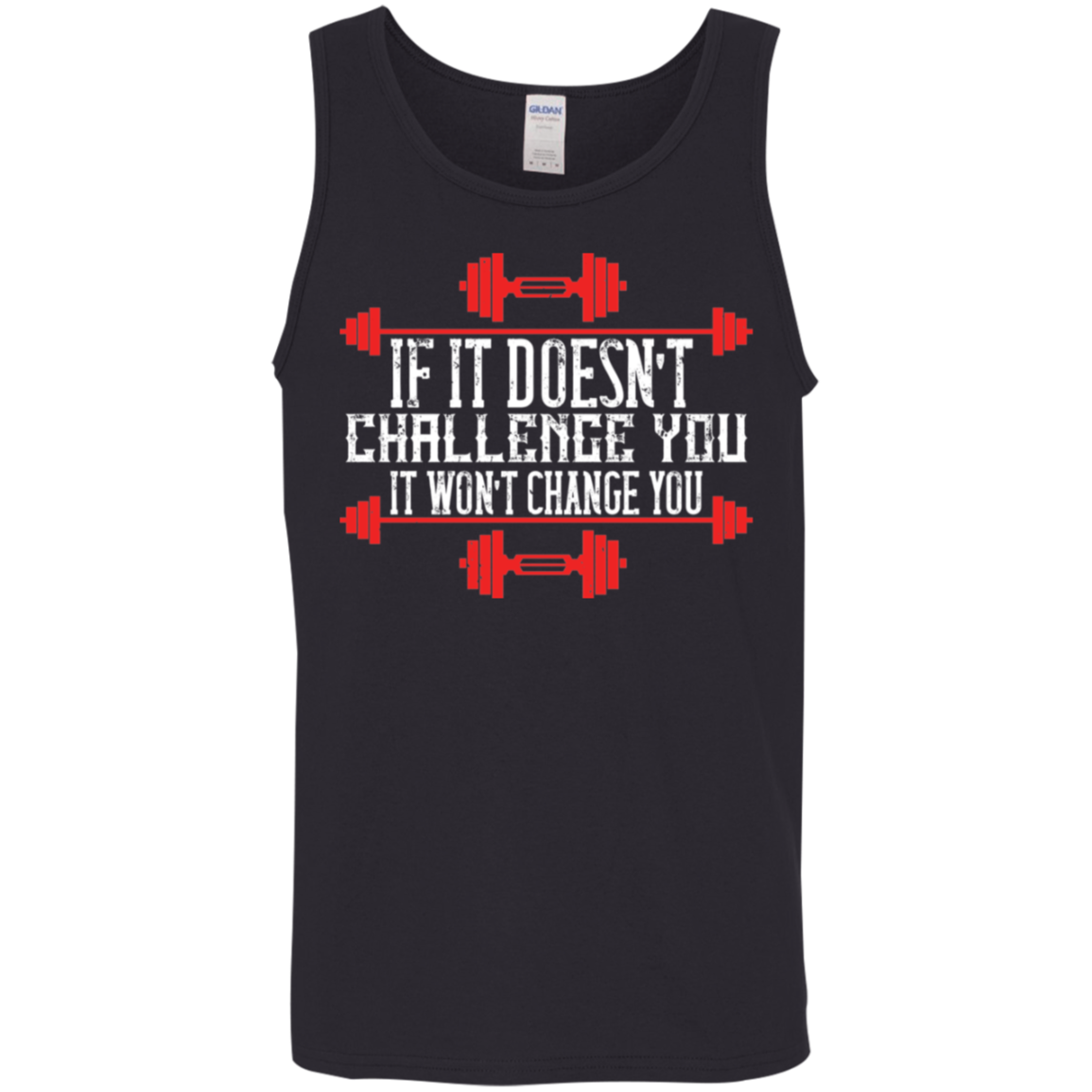 "Challenge Accepted" Tank Top: Embrace the Burn & Transform!