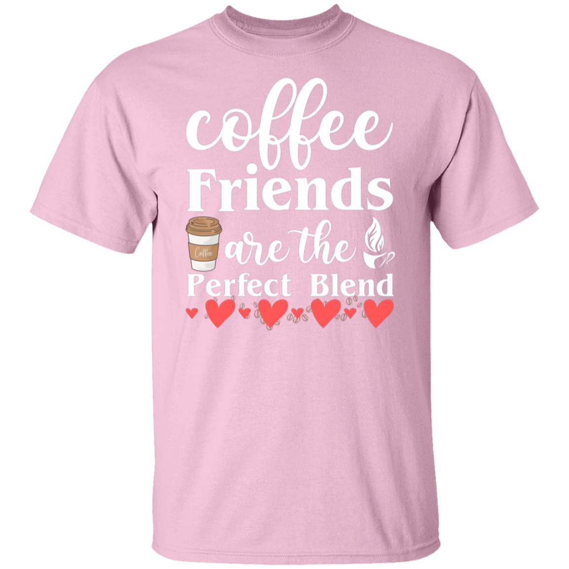 Perfect Blend Coffee Friends T-Shirt - Celebrate Friendship with Every Sip!