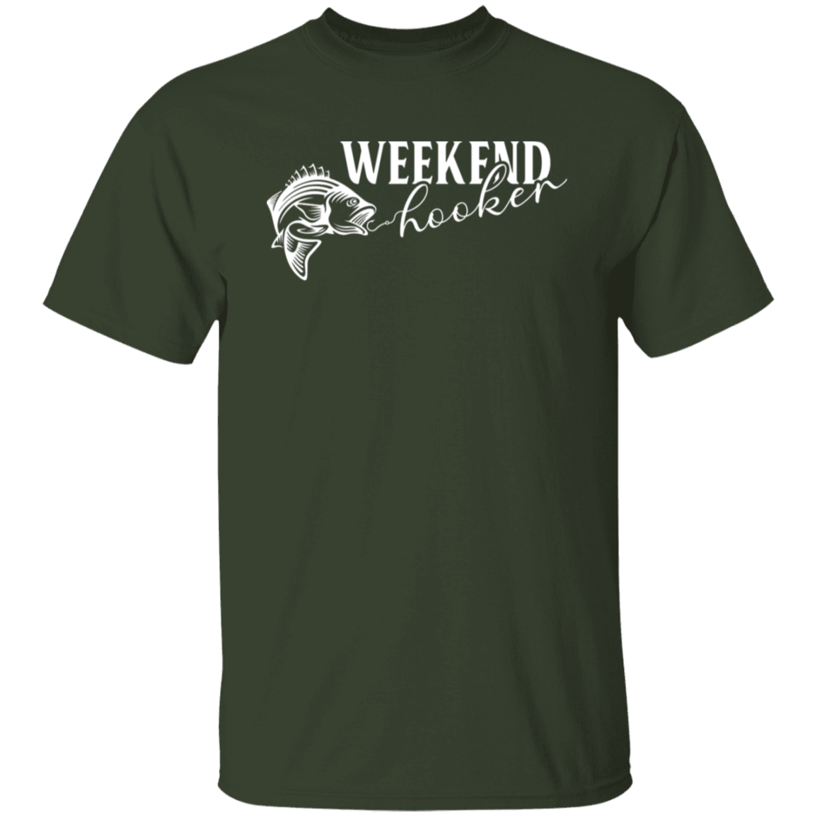 "Weekend Hooker" Fishing T-Shirt – Perfect for Anglers and Fish Lovers!