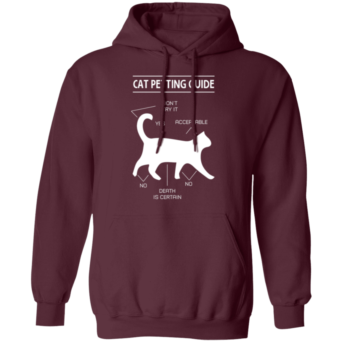 "Cat Petting Guide" Hoodie – Cozy Up with Feline Wisdom!