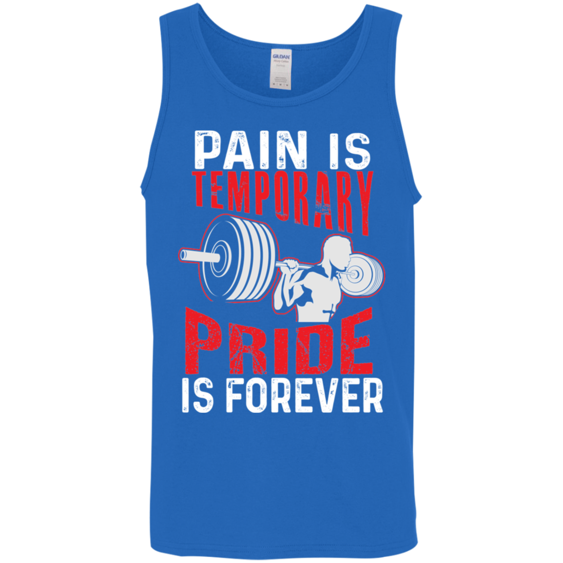 "Pain Is Temporary. Pride Is Forever." Tank Top – Motivational Fitness Tank for Weight Lifters!