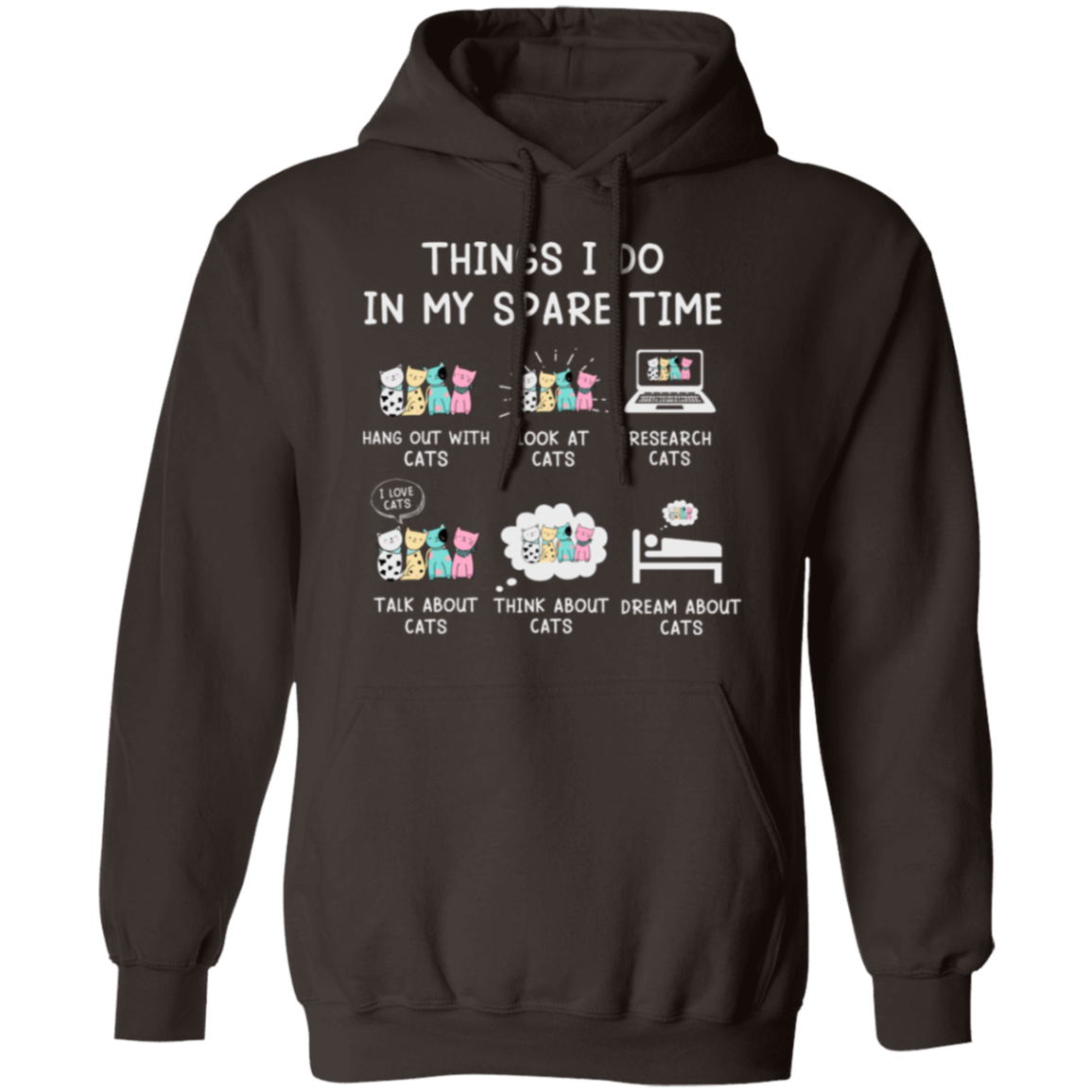 "Cat Lovers' Checklist" Hoodie – Purrfect Comfort for Your Feline Obsession!
