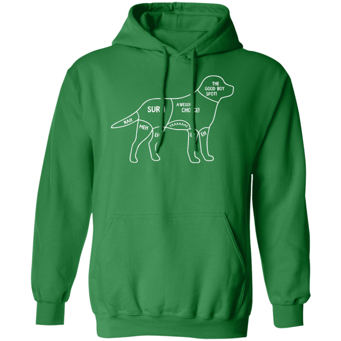 "Dog's Petting Guide" Hoodie: Stay Cozy, Pet Happily!