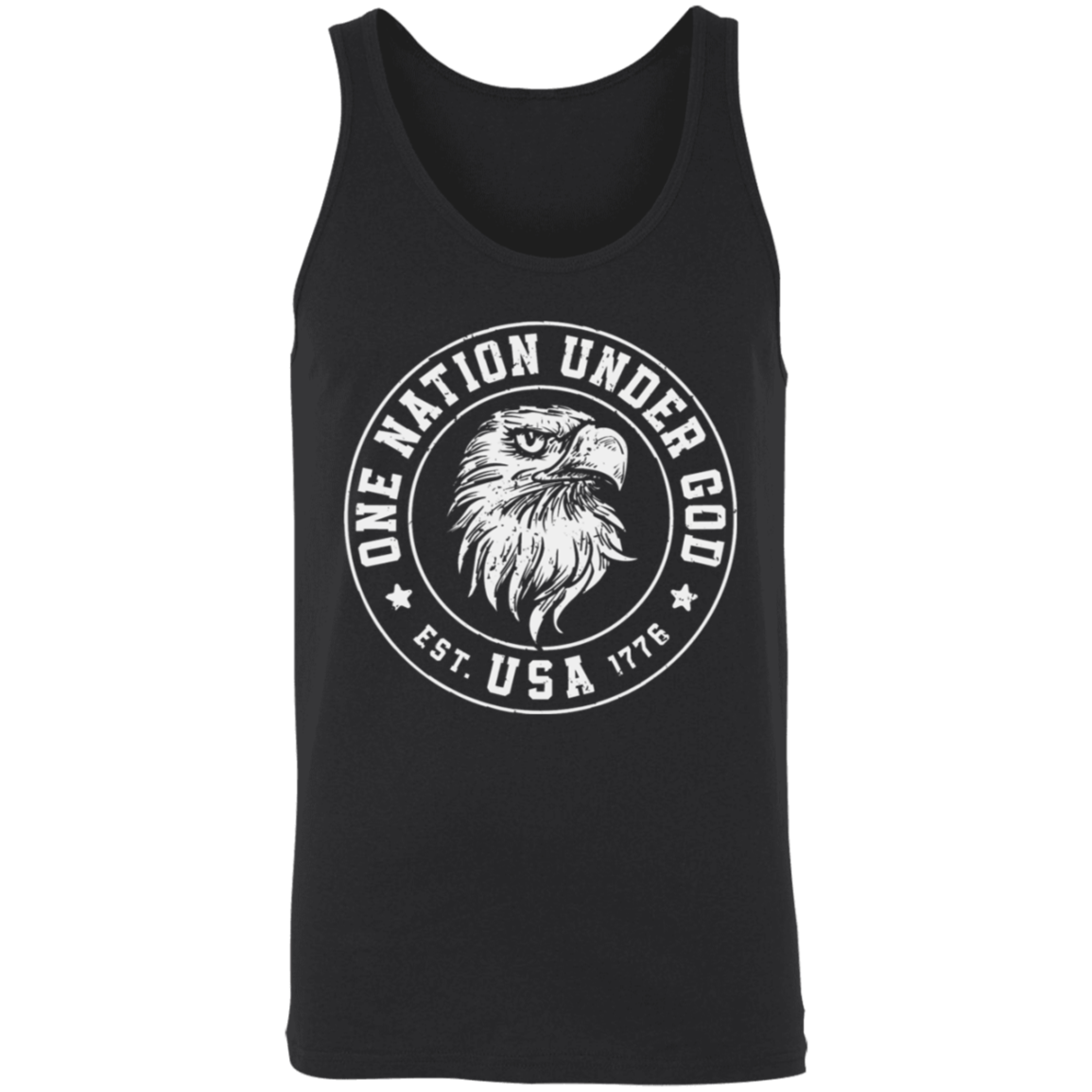 "One Nation Under God: USA Est. 1776" Patriotic Eagle Tank Top