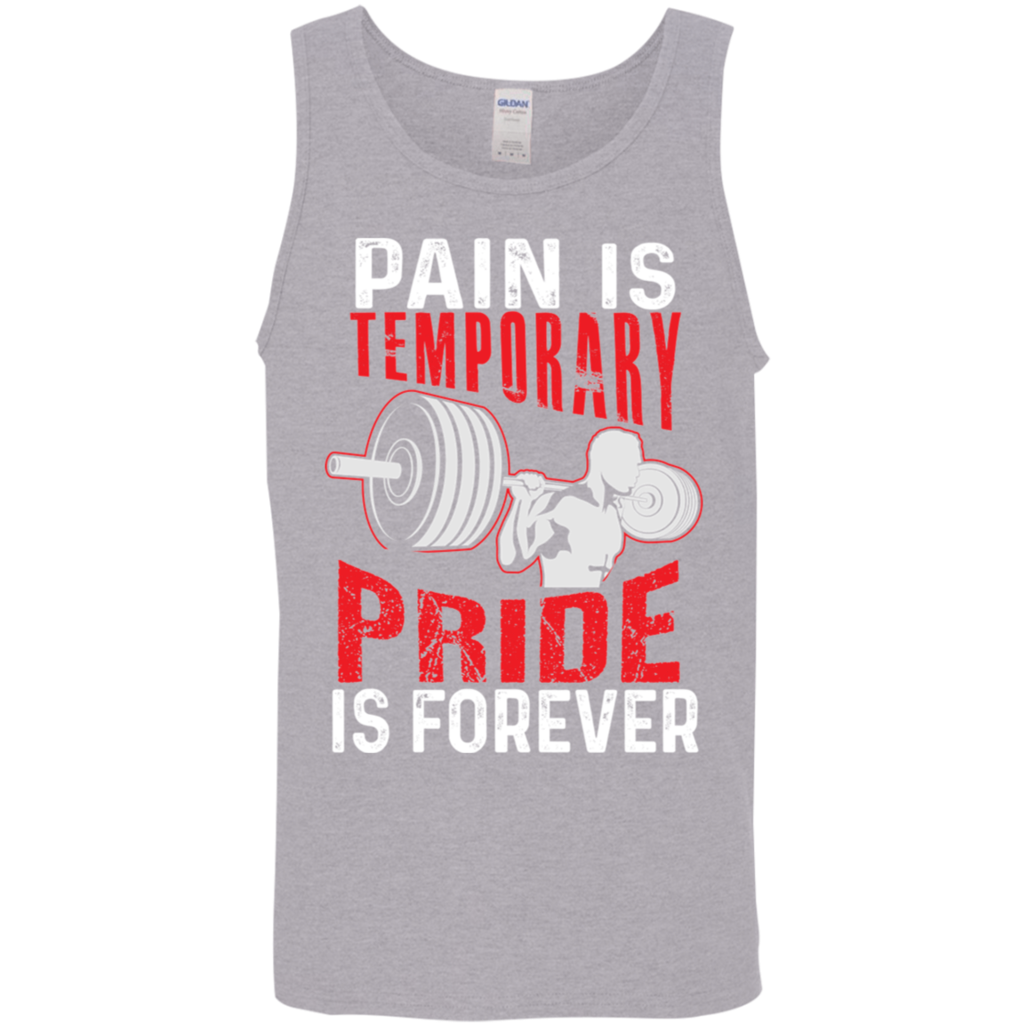 "Pain Is Temporary. Pride Is Forever." Tank Top – Motivational Fitness Tank for Weight Lifters!