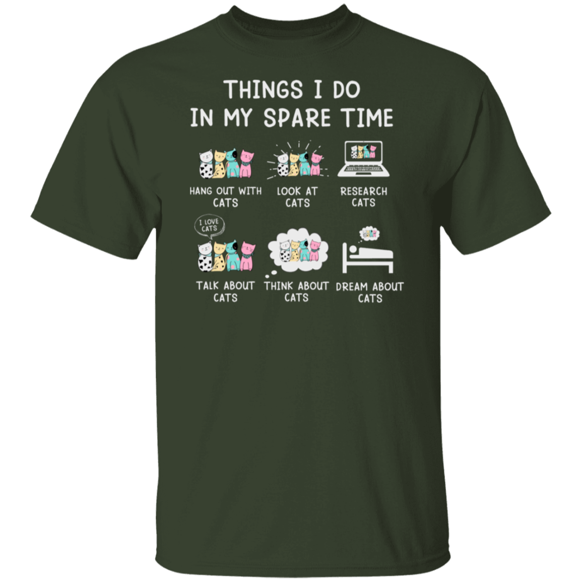 "Cat Lovers' Checklist" T-Shirt – Purrfect Attire for Your Feline Obsession!