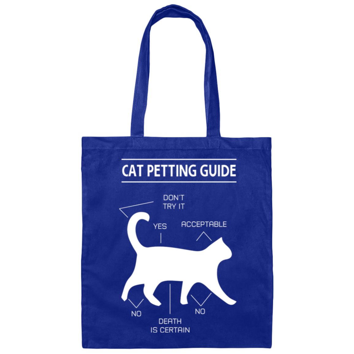 "Cat Petting Guide" Tote Bag – Carry Your Feline Know-How Everywhere!