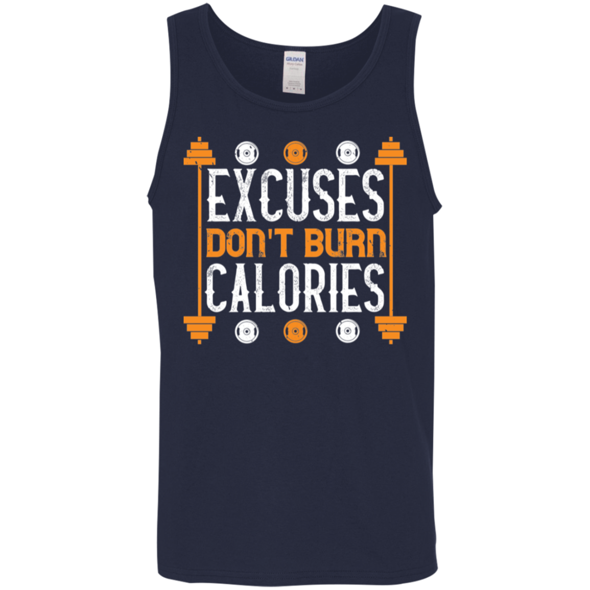 "Excuses Don't Burn Calories" Fitness Tank Top – Perfect for Weight Lifting & Gym Workouts!