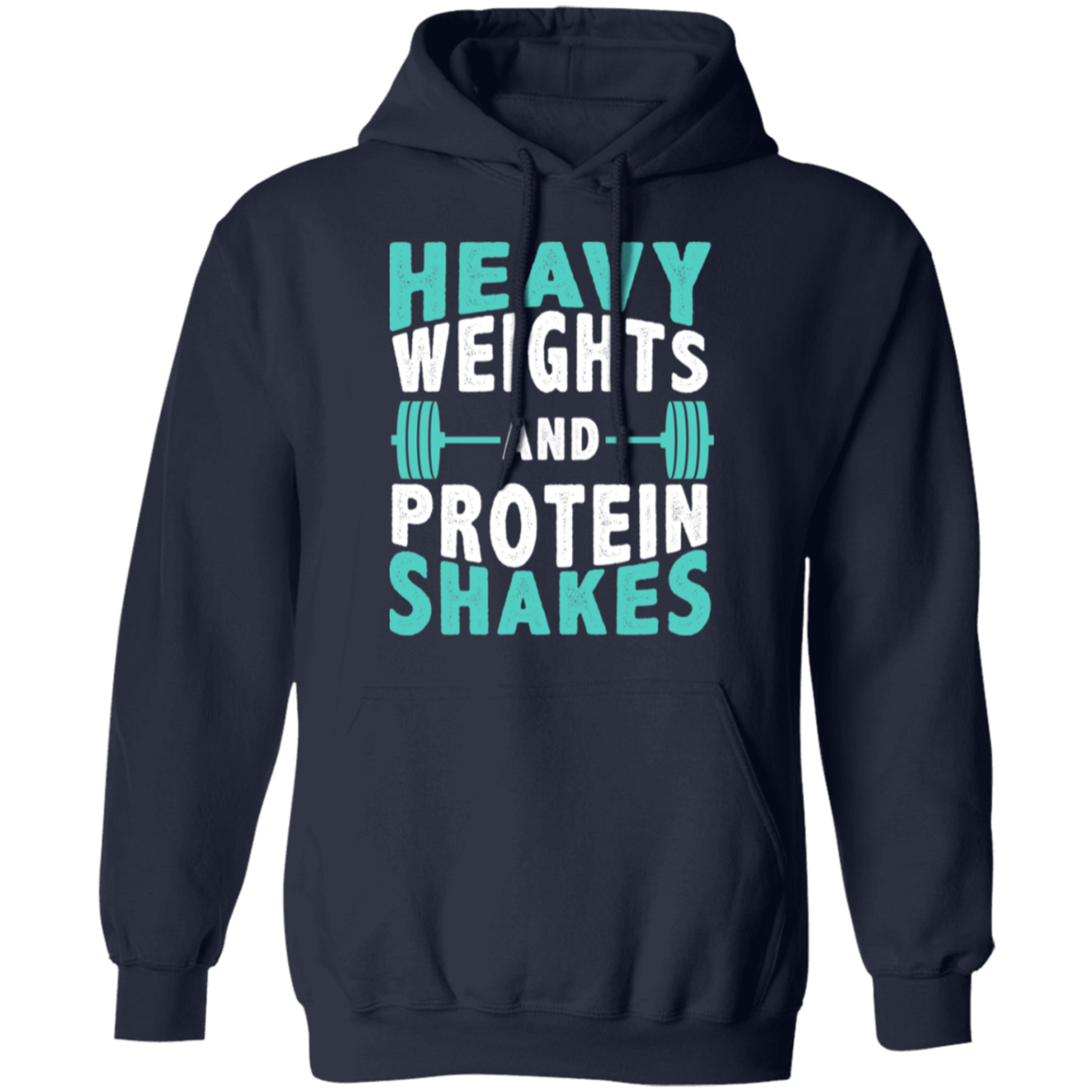 "Heavy Weights and Protein Shakes" Hoodie – Cozy and Motivational Gear for Fitness Enthusiasts!
