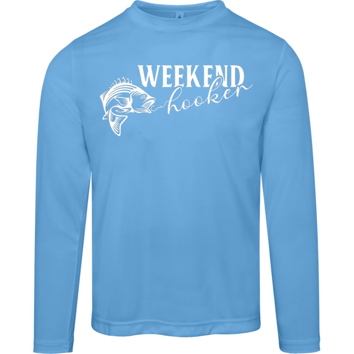 "Weekend Hooker" Long-Sleeved Fishing Tee – Moisture-Wicking & UV 40+ Protection!