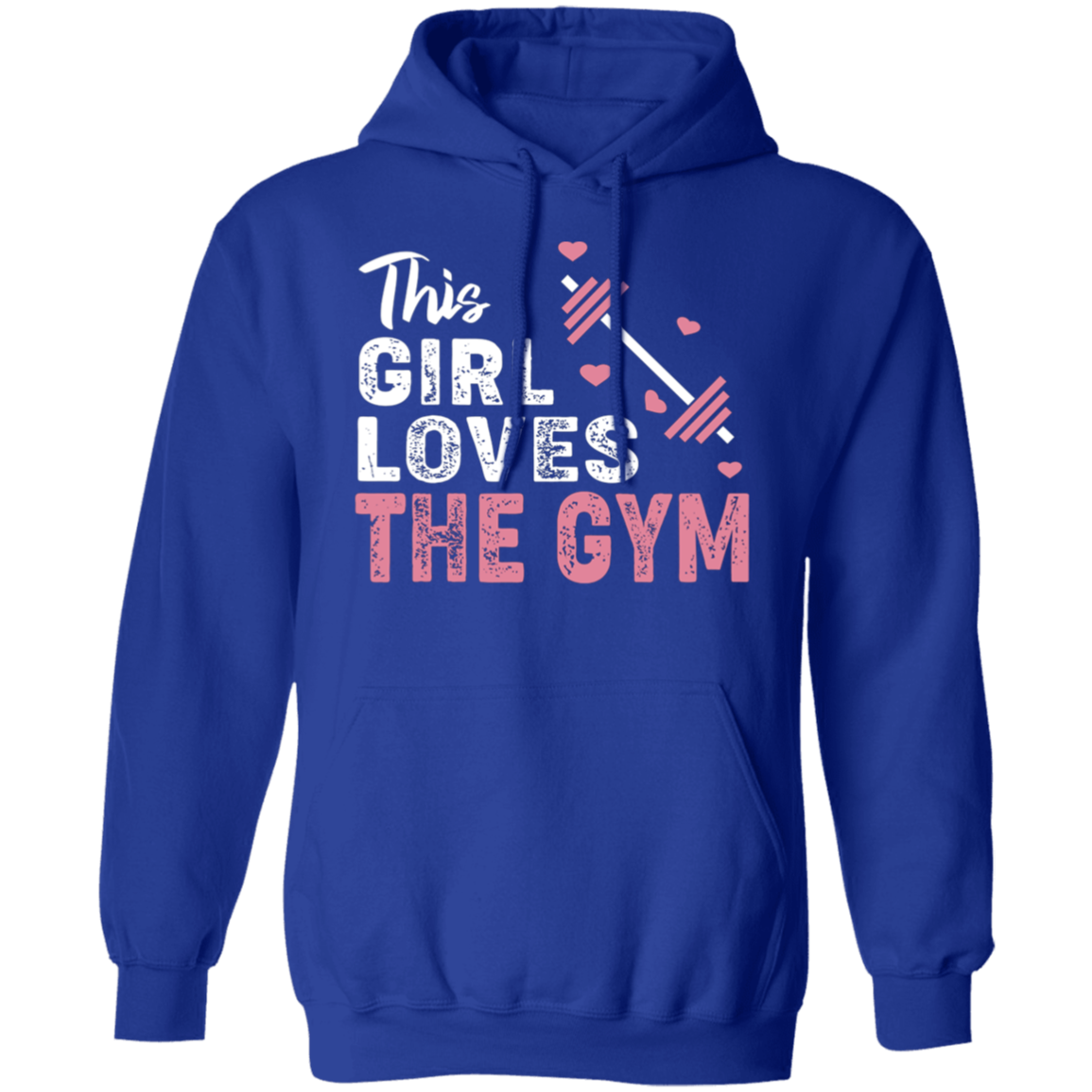 "This Girl Loves The Gym" Hoodie – Cozy and Motivational for Fitness Fans!