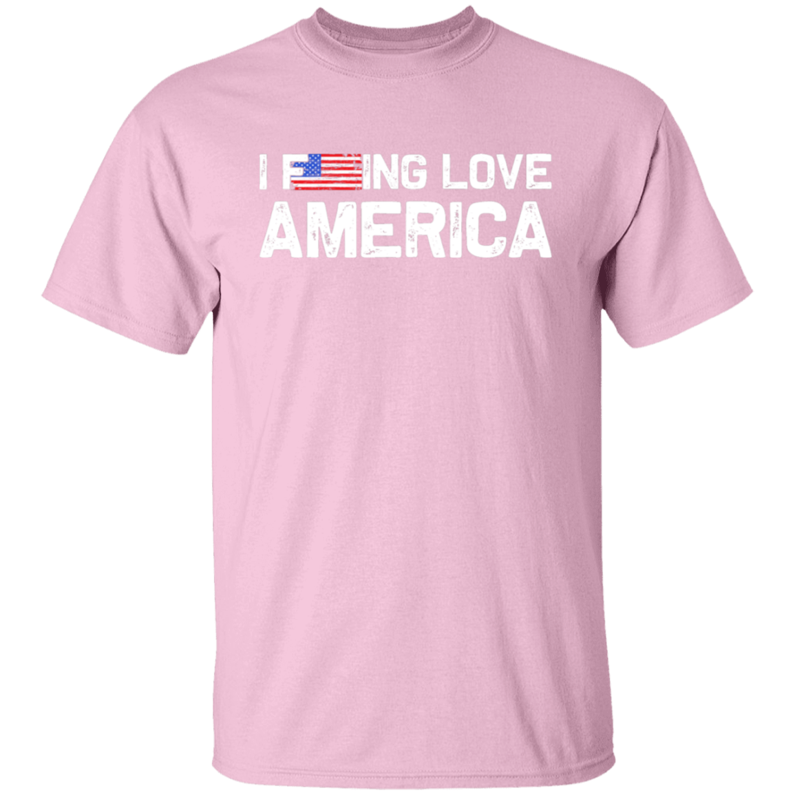 Patriot's Pride: "I F-ing Love America" Flag T-Shirt
