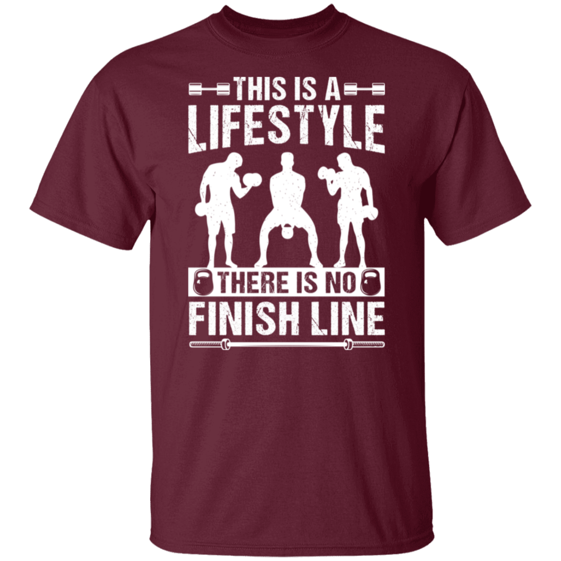 "No Finish Line" Fitness T-Shirt - Embrace the Gym Lifestyle!