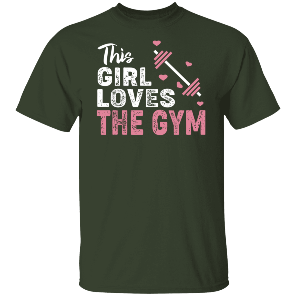 "This Girl Loves The Gym" T-Shirt – Perfect for Fitness Enthusiasts & Weight Lifters!