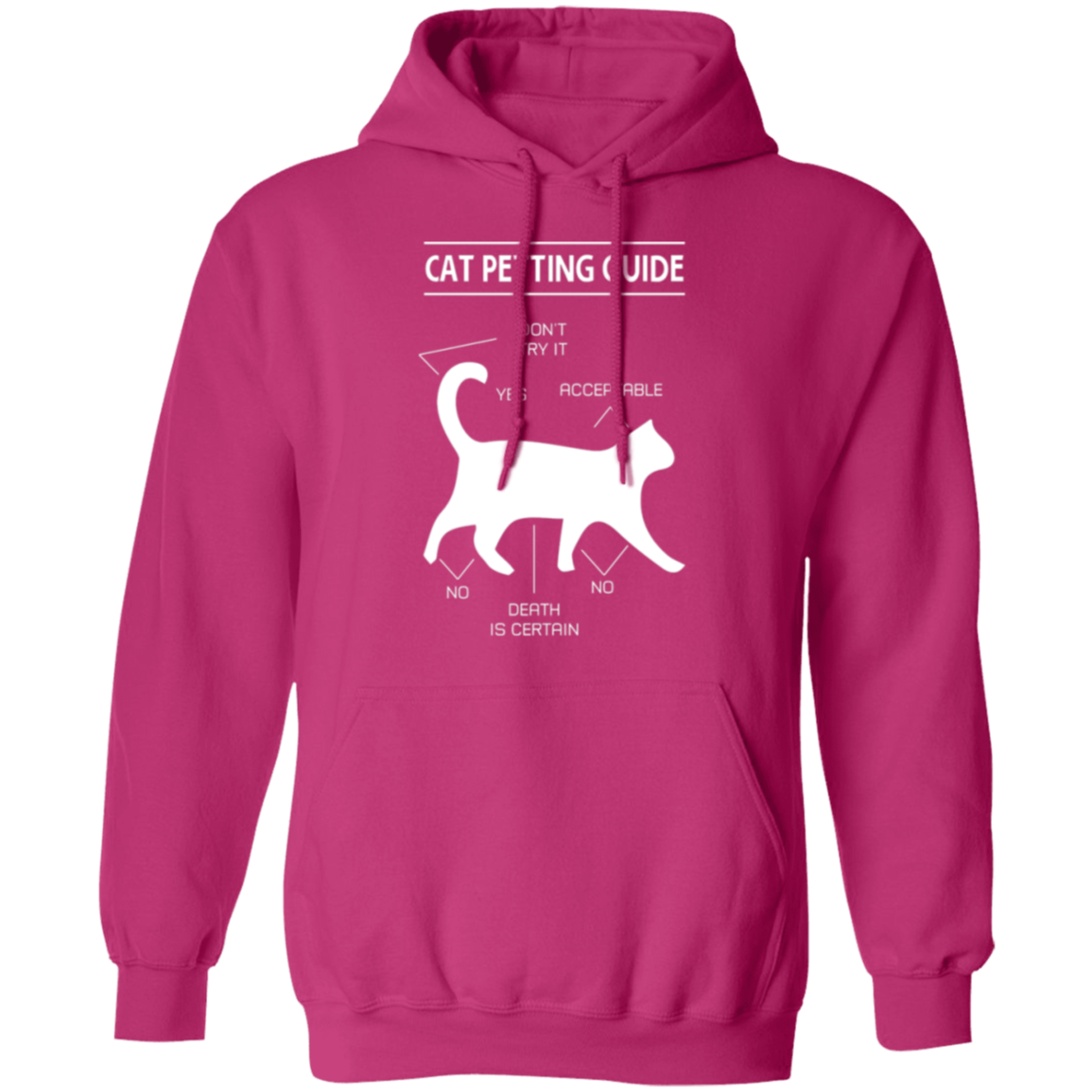 "Cat Petting Guide" Hoodie – Cozy Up with Feline Wisdom!