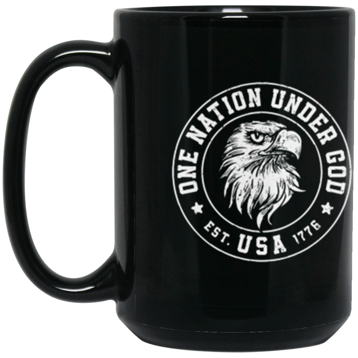"One Nation Under God: USA - Est. 1776" Patriotic Eagle Mug
