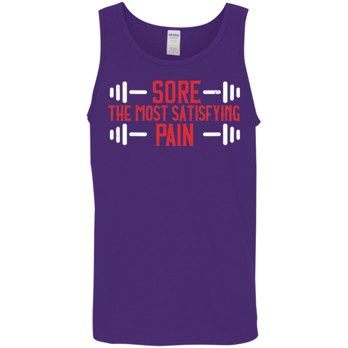 "Sore: The Most Satisfying Pain" Tank Top – Fitness & Weight Lifting Gear